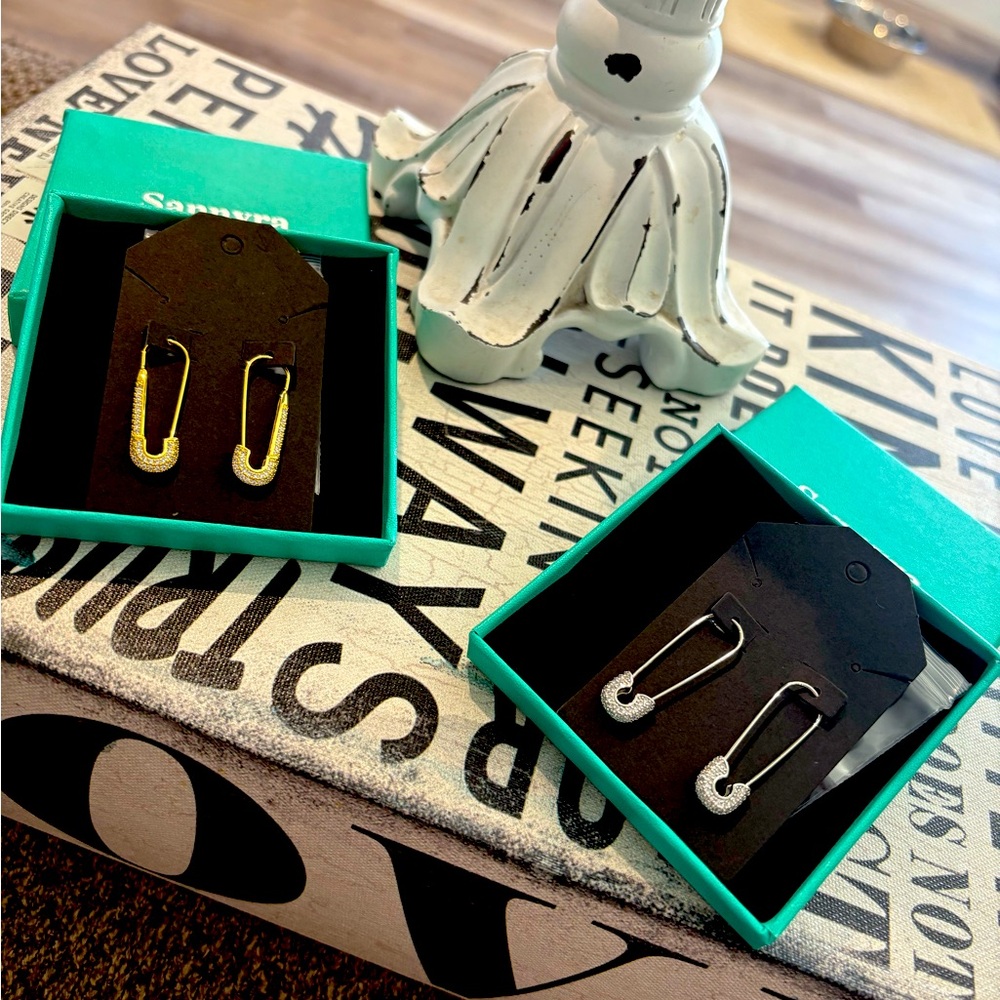 ‘Safety Pin’ Earrings
